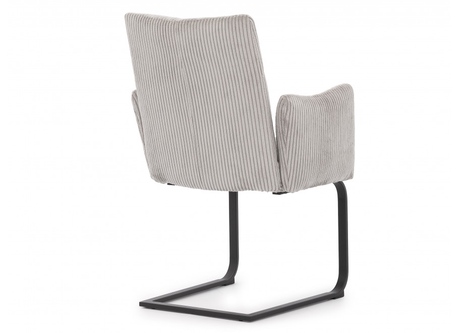 Krzesło tapicerowane jasnoszare Kato 4