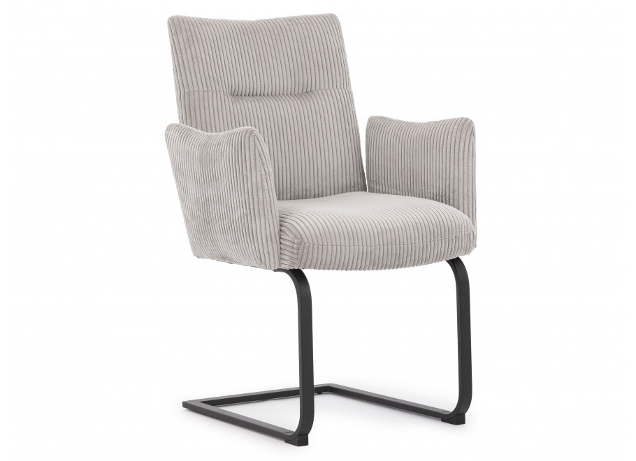 Krzesło tapicerowane jasnoszare Kato 5