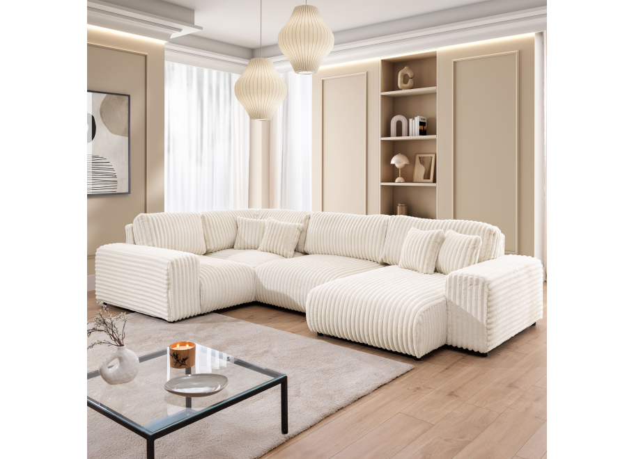 Nowoczesny narożnik Candi w kształcie U – duży komfortowy do salonu 2