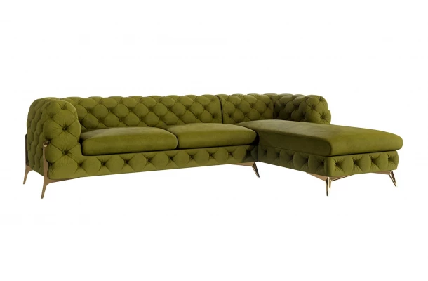 Narożnik pięcioosobowy pikowany glamour Chesterfield TEO HIGH 2,5+OT - design i funkcjonalnosc w parze Narożnik pięcioosobowy pikowany glamour Chesterfield TEO HIGH 2,5+OT - design i funkcjonalnosc w parze