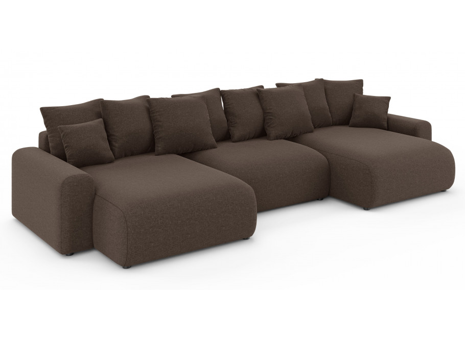 Narożnik U-kształtny Cleo Small z funkcją spania i pojemnikiem na pościel 1