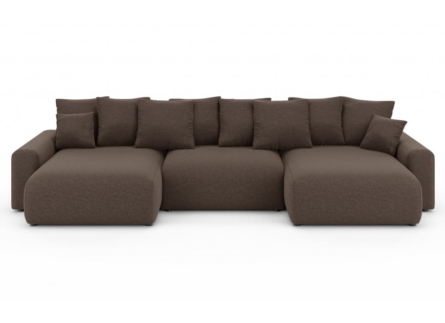 Narożnik U-kształtny Cleo Small z funkcją spania i pojemnikiem na pościel 4