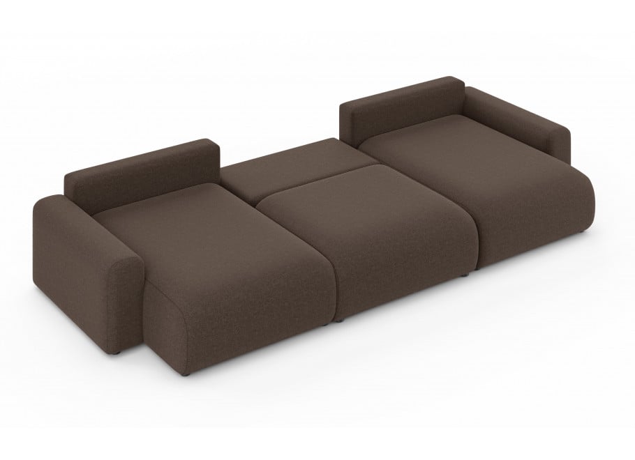 Narożnik U-kształtny Cleo Small z funkcją spania i pojemnikiem na pościel 6