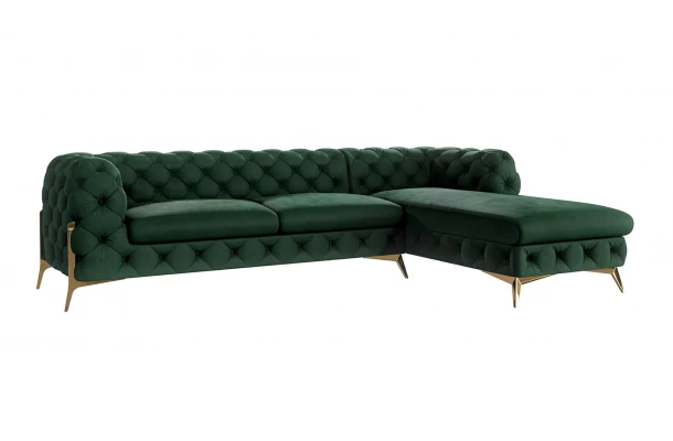 Narożnik pięcioosobowy pikowany glamour Chesterfield TEO HIGH 2,5+OT - design i funkcjonalnosc w parze Narożnik pięcioosobowy pikowany glamour Chesterfield TEO HIGH 2,5+OT - design i funkcjonalnosc w parze