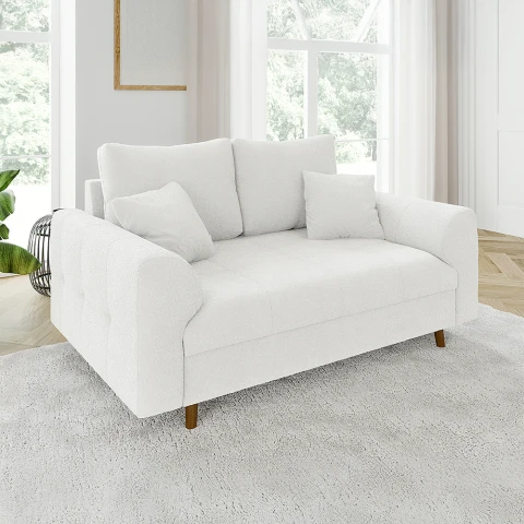 Sofa dwuosobowa Laril nowoczesna na wysokich nóżkach