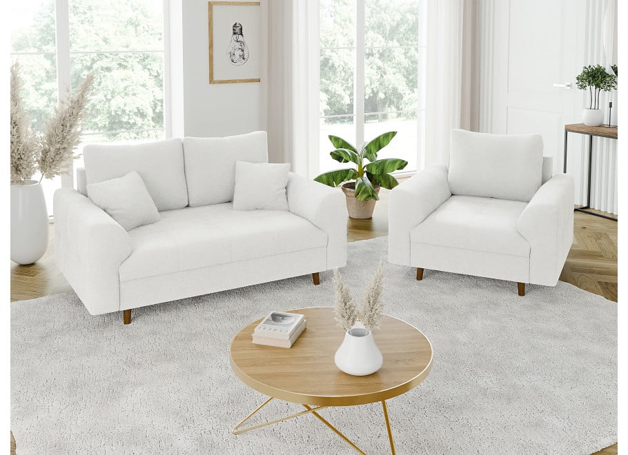 Sofa dwuosobowa Laril nowoczesna na wysokich nóżkach 5