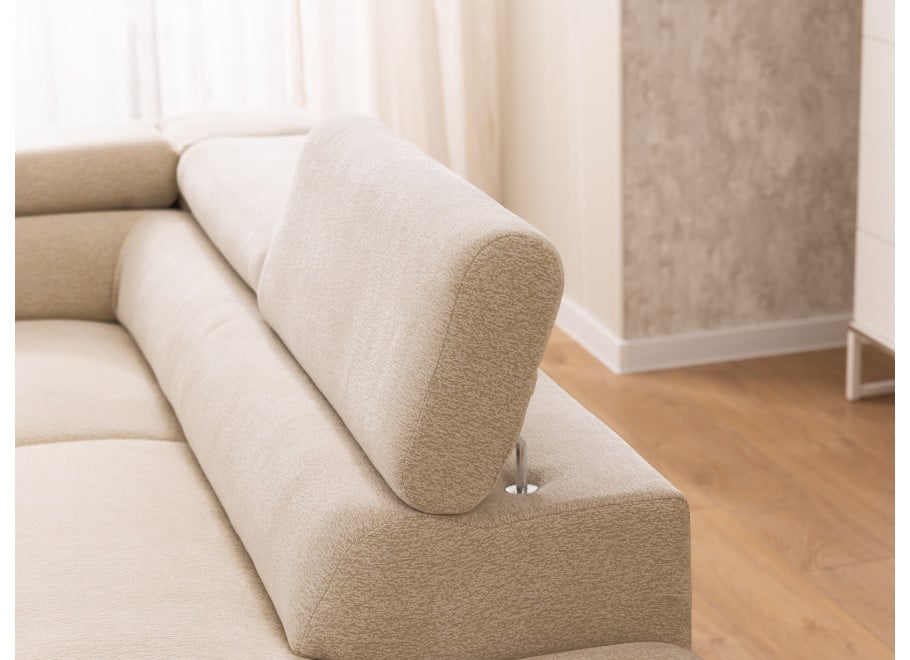 Narożnik Melvano z funkcją spania i pojemnikiem, regulowane zagłówki 4