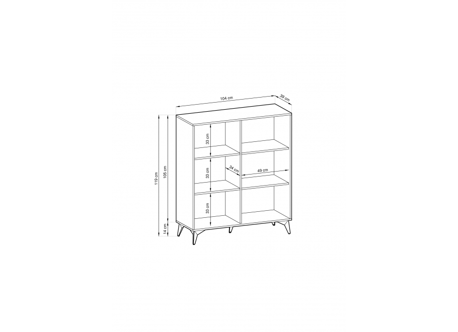 Komoda Diano KD104 6