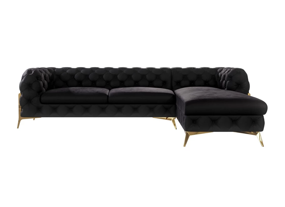 Narożnik pięcioosobowy pikowany glamour Chesterfield TEO HIGH 2,5+OT Narożnik pięcioosobowy pikowany glamour Chesterfield TEO HIGH 2,5+OT