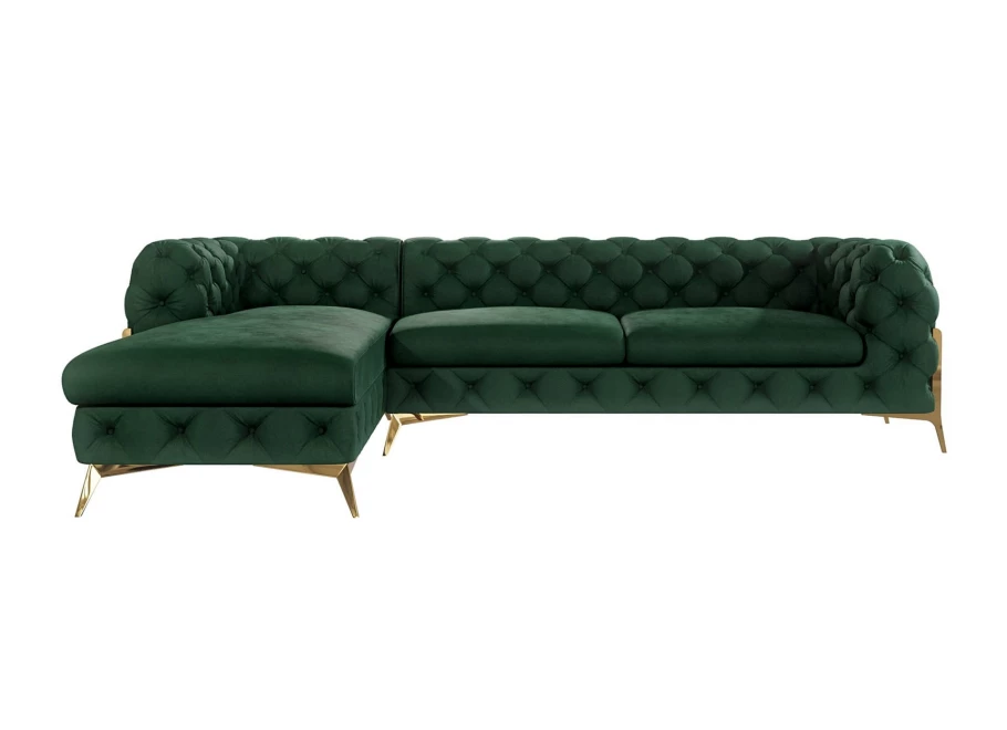 Narożnik pięcioosobowy pikowany glamour Chesterfield TEO HIGH 2,5+OT Narożnik pięcioosobowy pikowany glamour Chesterfield TEO HIGH 2,5+OT