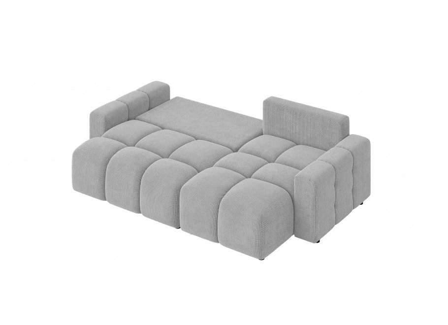 Jasnoszary rozkładany narożnik VEGA z funkcją spania w kształcie L 2