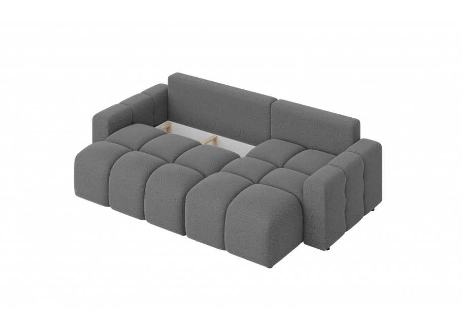 Szary rozkładany narożnik VEGA z funkcją spania 3