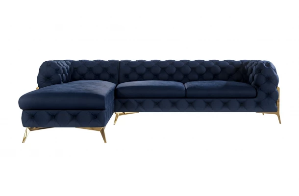 Narożnik pięcioosobowy pikowany glamour Chesterfield TEO HIGH 2,5+OT - design i funkcjonalnosc w parze Narożnik pięcioosobowy pikowany glamour Chesterfield TEO HIGH 2,5+OT - design i funkcjonalnosc w parze