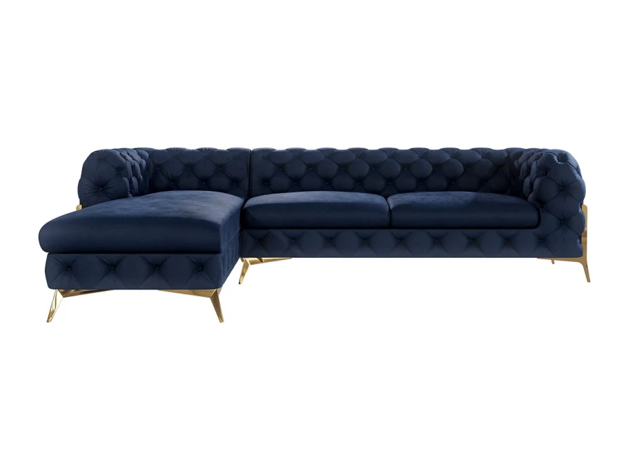 Narożnik pięcioosobowy pikowany glamour Chesterfield TEO HIGH 2,5+OT Narożnik pięcioosobowy pikowany glamour Chesterfield TEO HIGH 2,5+OT