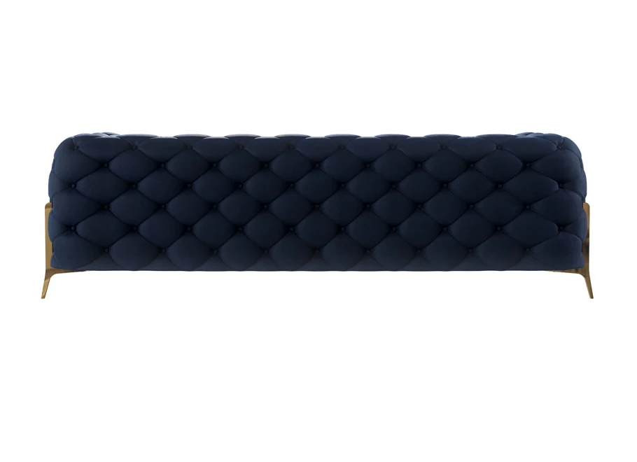 Sofa trzyosobowa pikowana glamour Chesterfield TEO HIGH 3