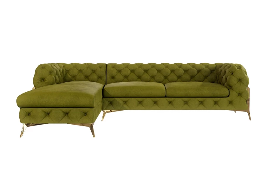 Narożnik pięcioosobowy pikowany glamour Chesterfield TEO HIGH 2,5+OT Narożnik pięcioosobowy pikowany glamour Chesterfield TEO HIGH 2,5+OT