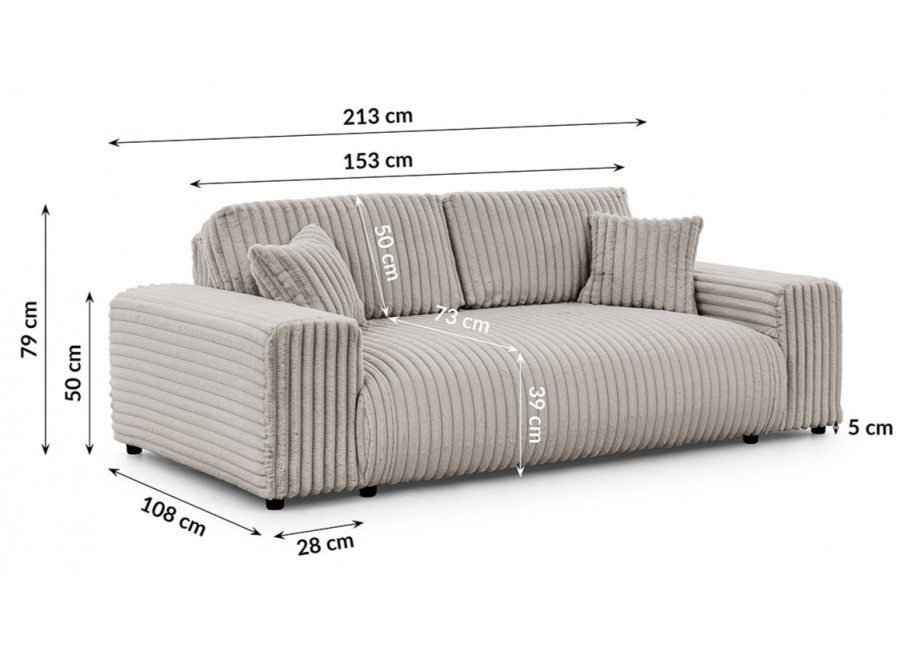 Sofa trzyosobowa nowoczesna Candi 19