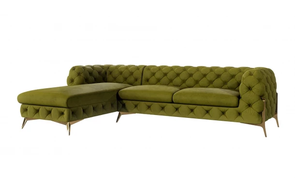 Narożnik pięcioosobowy pikowany glamour Chesterfield TEO HIGH 2,5+OT - design i funkcjonalnosc w parze Narożnik pięcioosobowy pikowany glamour Chesterfield TEO HIGH 2,5+OT - design i funkcjonalnosc w parze
