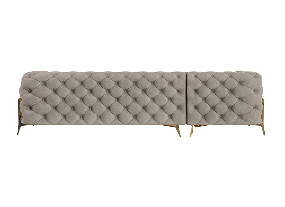 Narożnik czteroosobowy pikowany glamour Chesterfield TEO HIGH 2+OT Narożnik czteroosobowy pikowany glamour Chesterfield TEO HIGH 2+OT