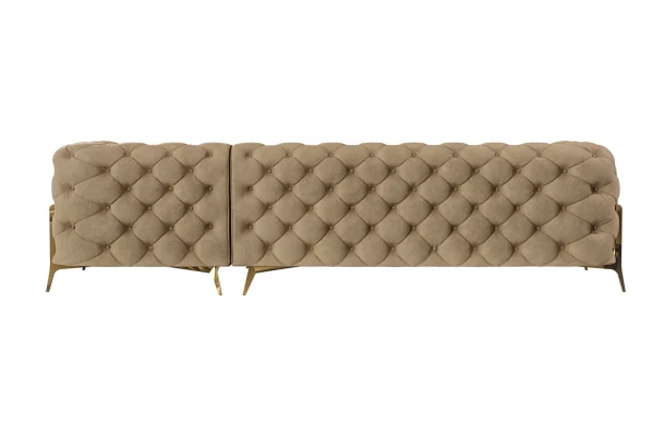 Narożnik czteroosobowy pikowany glamour Chesterfield TEO HIGH 2+OT - stylowe Narożnik czteroosobowy pikowany glamour Chesterfield TEO HIGH 2+OT - stylowe
