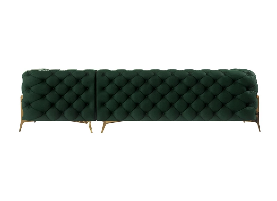 Narożnik czteroosobowy pikowany glamour Chesterfield TEO HIGH 2+OT Narożnik czteroosobowy pikowany glamour Chesterfield TEO HIGH 2+OT