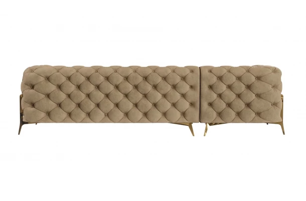 Narożnik czteroosobowy pikowany glamour Chesterfield TEO HIGH 2+OT - design i funkcjonalnosc w parze Narożnik czteroosobowy pikowany glamour Chesterfield TEO HIGH 2+OT - design i funkcjonalnosc w parze
