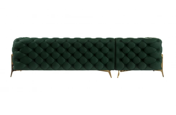 Narożnik czteroosobowy pikowany glamour Chesterfield TEO HIGH 2+OT - design i funkcjonalnosc w parze Narożnik czteroosobowy pikowany glamour Chesterfield TEO HIGH 2+OT - design i funkcjonalnosc w parze