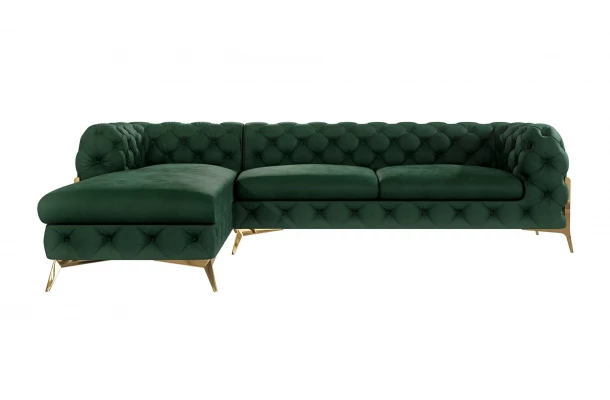 Narożnik czteroosobowy pikowany glamour Chesterfield TEO HIGH 2+OT - design i funkcjonalnosc w parze Narożnik czteroosobowy pikowany glamour Chesterfield TEO HIGH 2+OT - design i funkcjonalnosc w parze