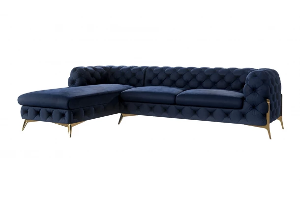 Narożnik czteroosobowy pikowany glamour Chesterfield TEO HIGH 2+OT - design i funkcjonalnosc w parze Narożnik czteroosobowy pikowany glamour Chesterfield TEO HIGH 2+OT - design i funkcjonalnosc w parze