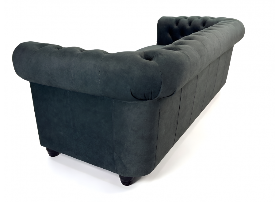 Sofa trzyosobowa pikowana Chesterfield butelkowa zieleń FELIX 3 Tk. Chill Me 9 4