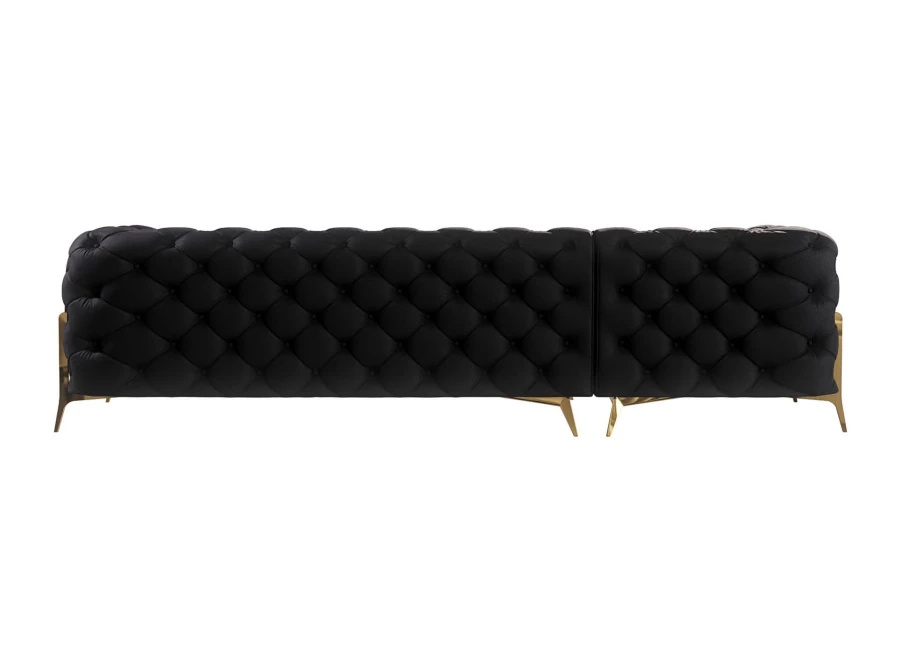 Narożnik czteroosobowy pikowany glamour Chesterfield TEO HIGH 2+OT Narożnik czteroosobowy pikowany glamour Chesterfield TEO HIGH 2+OT