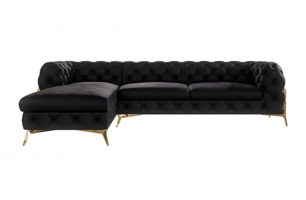 Narożnik czteroosobowy pikowany glamour Chesterfield TEO HIGH 2+OT - design i funkcjonalnosc w parze Narożnik czteroosobowy pikowany glamour Chesterfield TEO HIGH 2+OT - design i funkcjonalnosc w parze