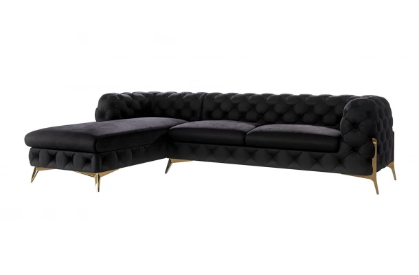 Narożnik czteroosobowy pikowany glamour Chesterfield TEO HIGH 2+OT - design i funkcjonalnosc w parze Narożnik czteroosobowy pikowany glamour Chesterfield TEO HIGH 2+OT - design i funkcjonalnosc w parze