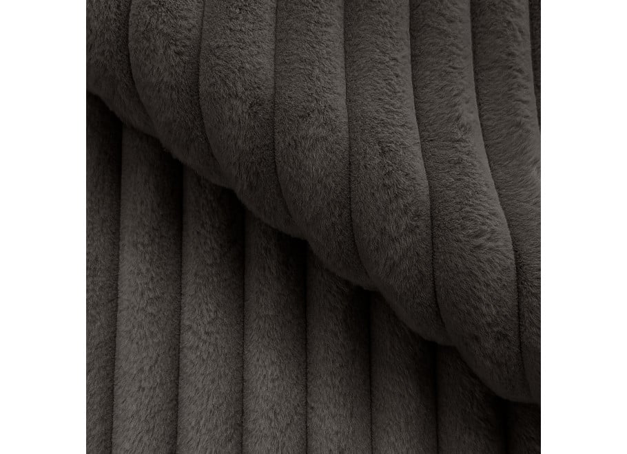 Rozkładany narożnik L-kształtny Nubo grafitowy sztruksowy z funkcją spania - Vito 18