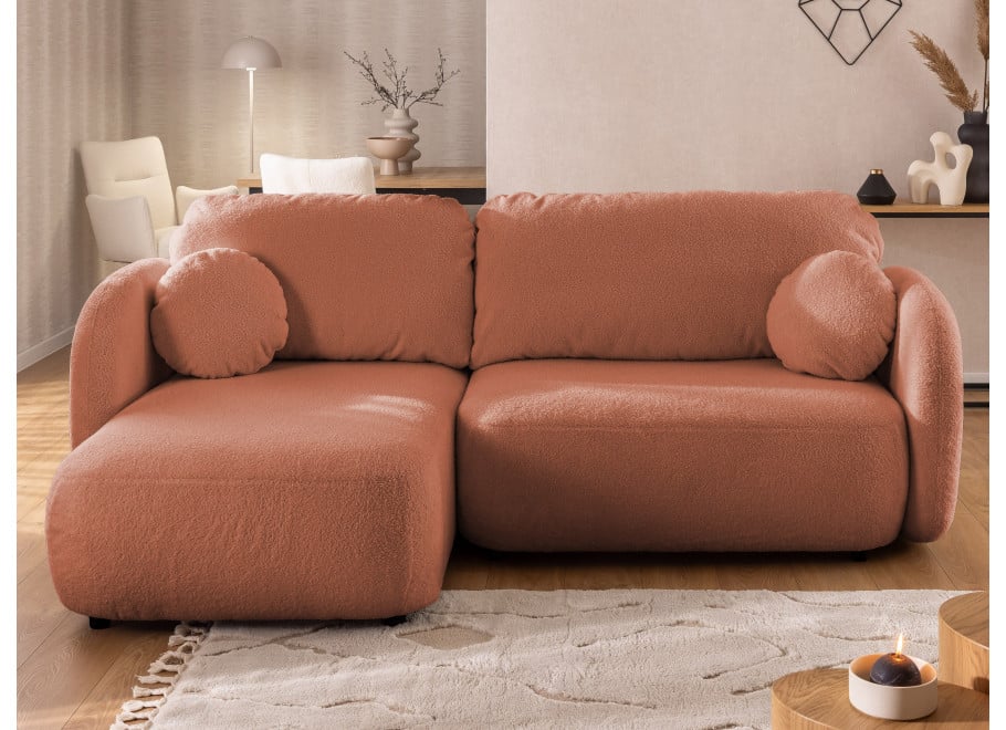 Narożnik Velano rozkładany Ceglasty Brąz - pojemnik na pościel - Quelle 54