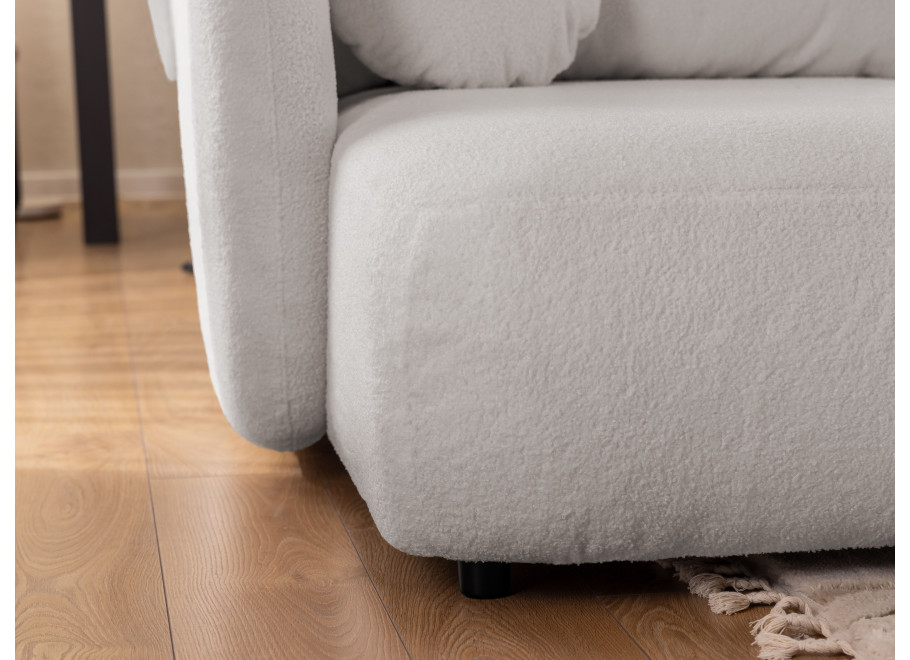 Narożnik Velano z funkcją spania jasny szary - nowoczesny do salonu - Quelle 83