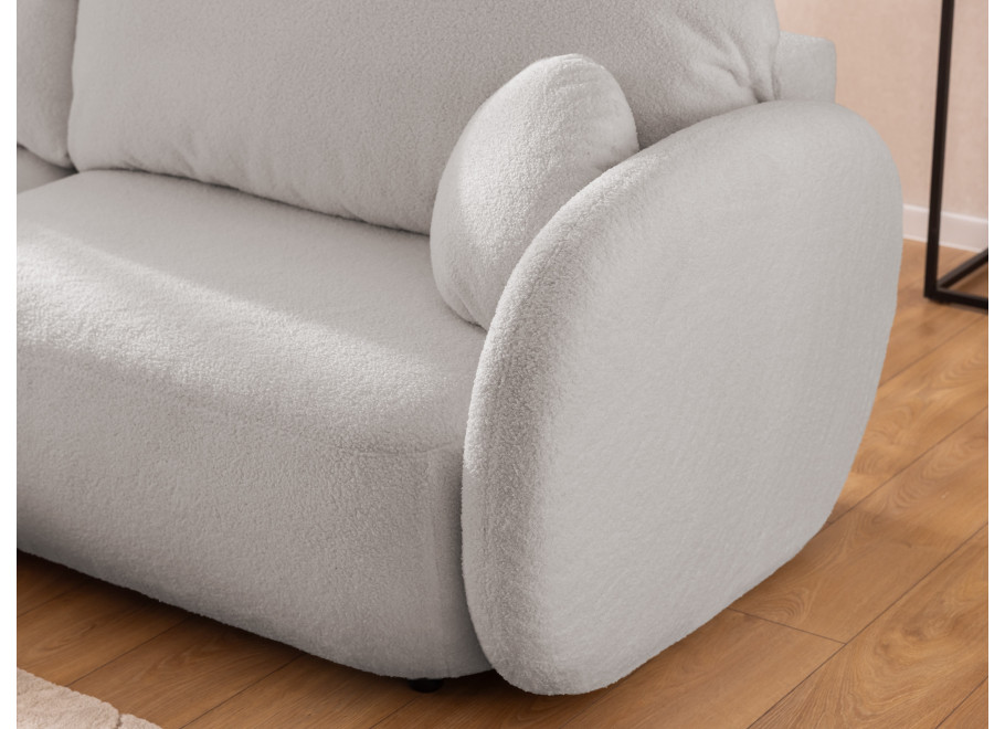 Narożnik Velano z funkcją spania jasny szary - nowoczesny do salonu - Quelle 83