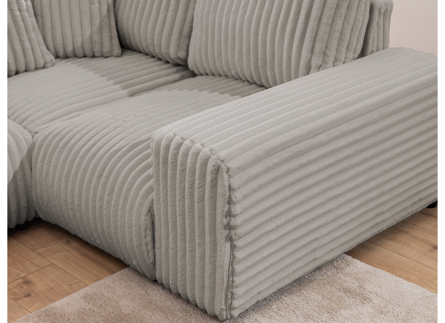 Nowoczesny szary narożnik Candi – duży komfortowy do salonu - Vito 07