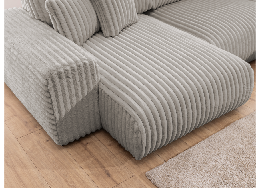 Nowoczesny szary narożnik Candi – duży komfortowy do salonu - Vito 07