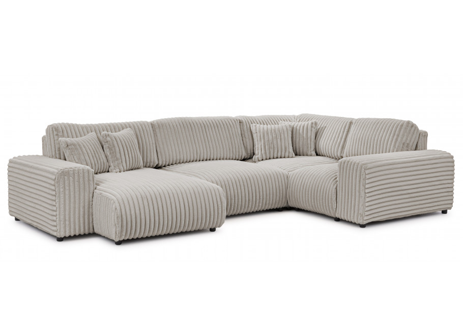 Nowoczesny szary narożnik Candi – duży komfortowy do salonu - Vito 07