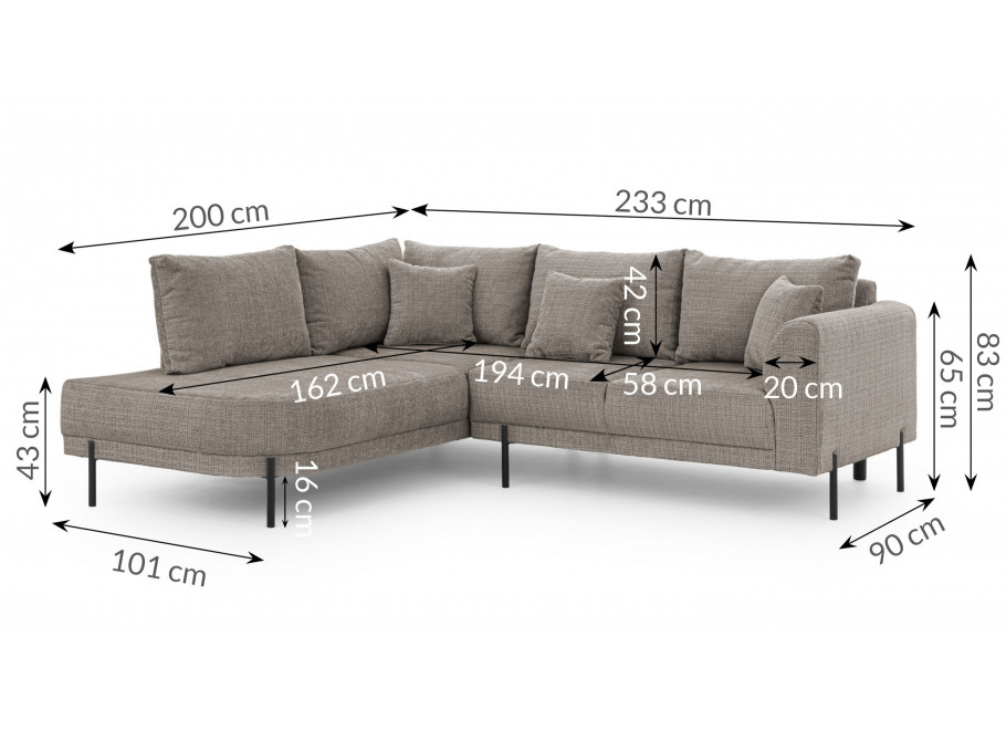 Narożnik Tilla na wysokich nóżkach – Nowoczesny styl do salonu 7
