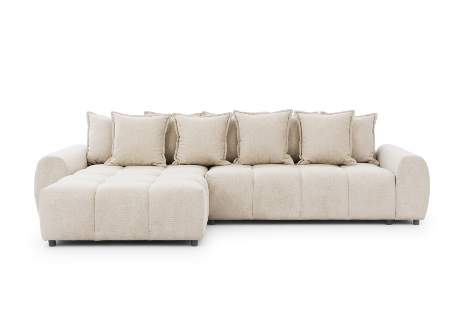 Narożnik Mallow – Miękki nowoczesny L-kształtny pikowany - Aragon 03