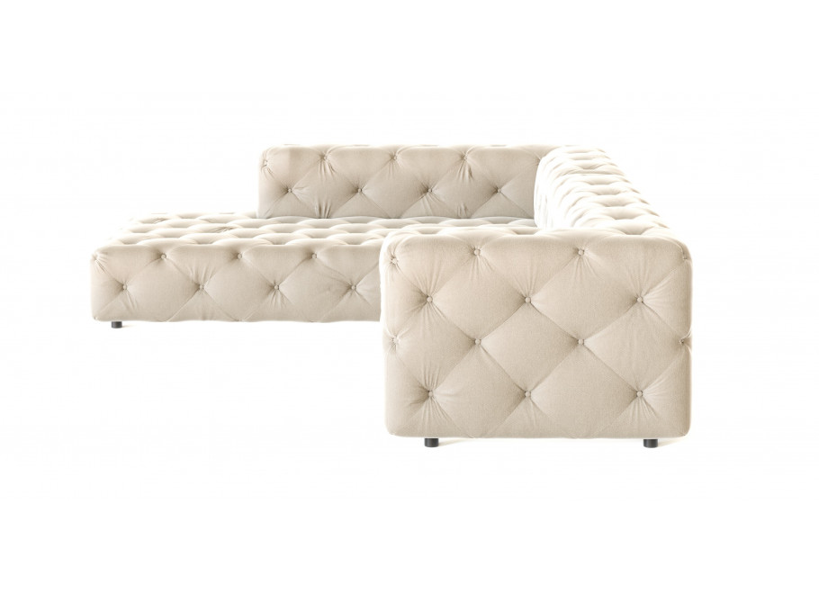 Narożnik pięcioosobowy pikowany glamour BENTLEY 6