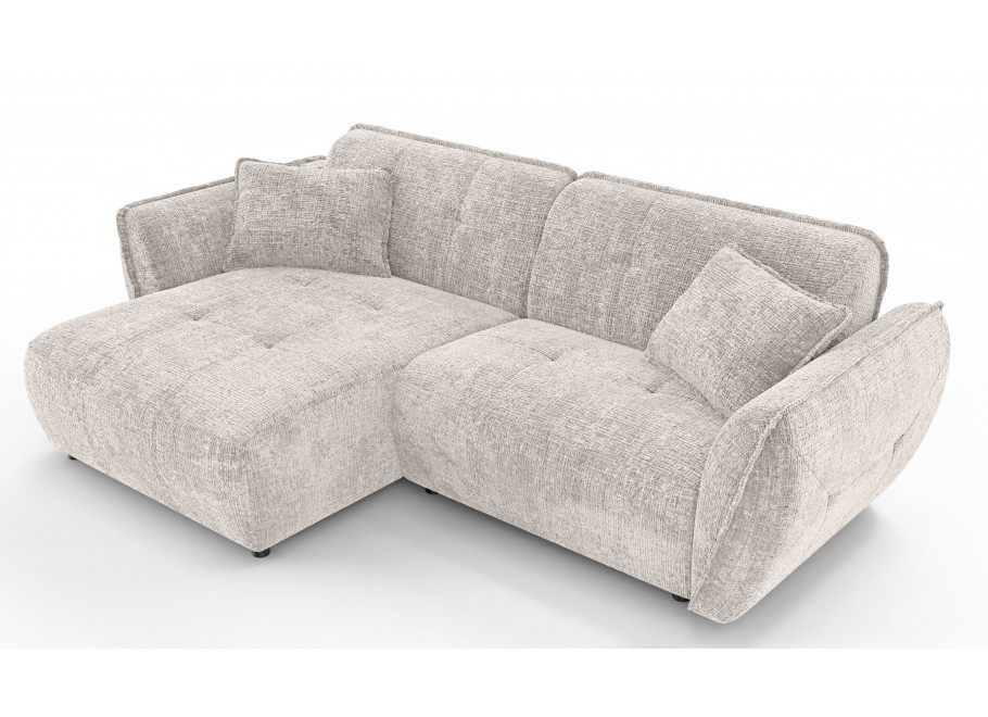 Narożnik Lumi – Obły Narożnik L nowoczesny z Przeszyciami