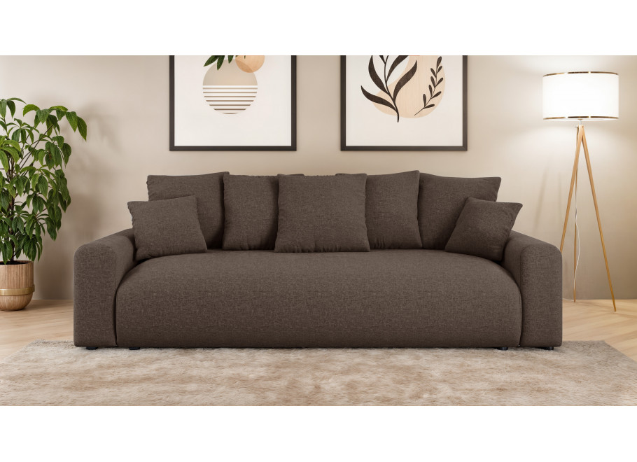 Sofa czteroosobowa komfortowa z funkcją spania Cleo small - Wind 28