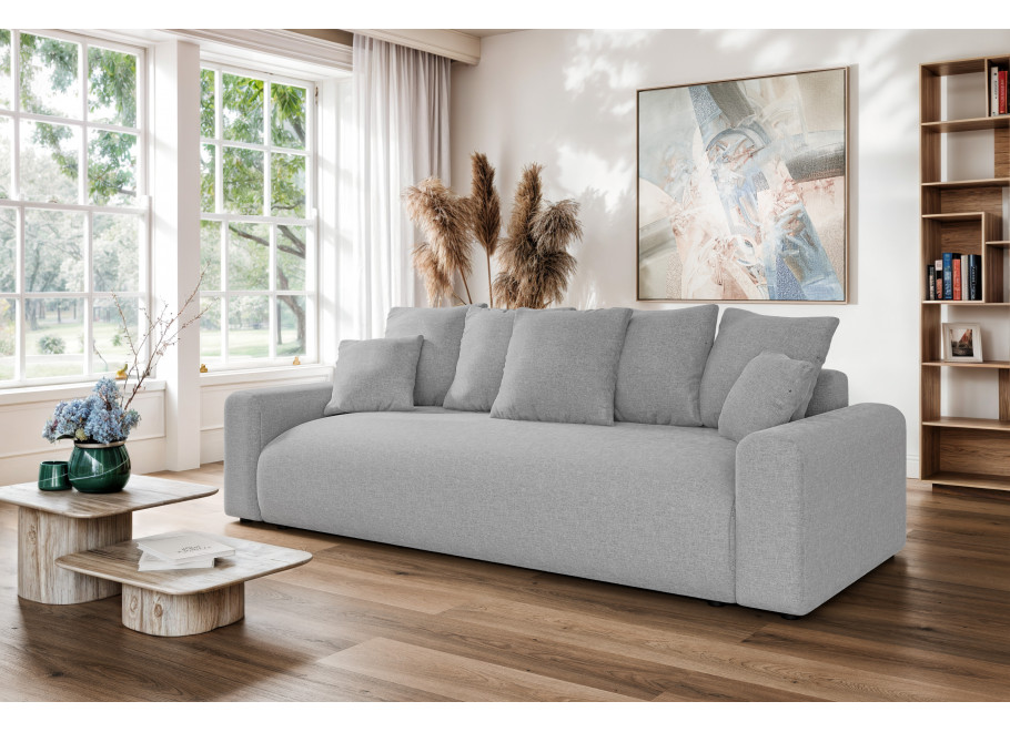 Sofa czteroosobowa komfortowa z funkcją spania Cleo small - Wind 84