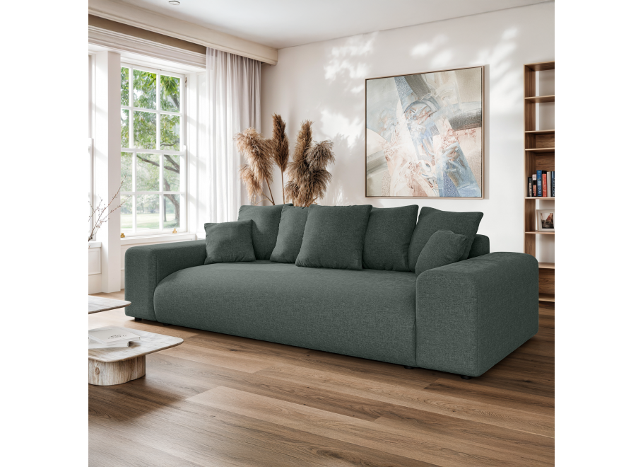 Sofa z funkcją spania Cleo czteroosobowa nowoczesna do salonu - Wind 75