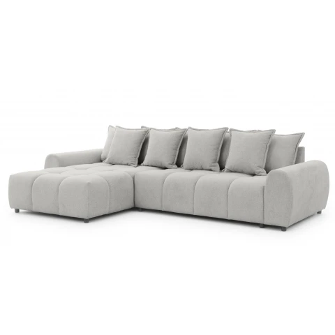 Narożnik jasnoszary Mallow L-kształtny – Tkanina hydrofobowa