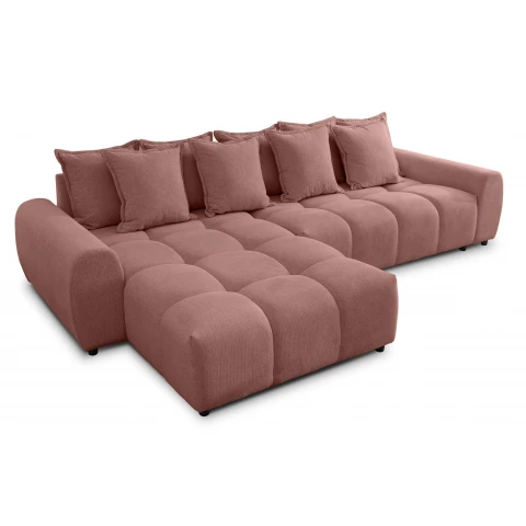 Narożnik Mallow – Pikowany mebel do salonu – L-kształtny