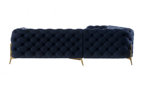 Narożnik pięcioosobowy luksusowy pikowany Chesterfield TEO HIGH 2+E+2 - design i funkcjonalnosc w parze